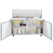 MoTak MST-60-24-X 60 1/5" Mega Top Sandwich/Salad Prep Table w/ Refrigerated Base, 115V