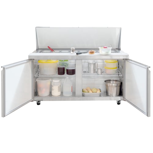 MoTak MST-60-24-X 60 1/5" Mega Top Sandwich/Salad Prep Table w/ Refrigerated Base, 115V
