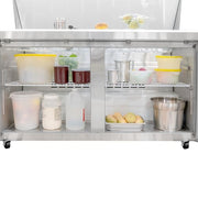 MoTak MST-60-24-X 60 1/5" Mega Top Sandwich/Salad Prep Table w/ Refrigerated Base, 115V