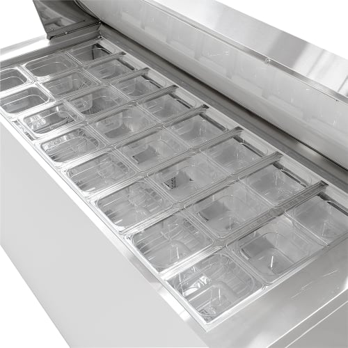 MoTak MST-60-24-X 60 1/5" Mega Top Sandwich/Salad Prep Table w/ Refrigerated Base, 115V
