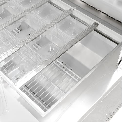 MoTak MST-60-24-X 60 1/5" Mega Top Sandwich/Salad Prep Table w/ Refrigerated Base, 115V