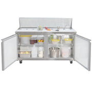 MoTak MST-60-X 60 1/5" Sandwich/Salad Prep Table w/ Refrigerated Base, 115v