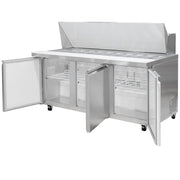 MoTak MST-72-30-X 70 2/5" Mega Top Sandwich/Salad Prep Table w/ Refrigerated Base, 115v