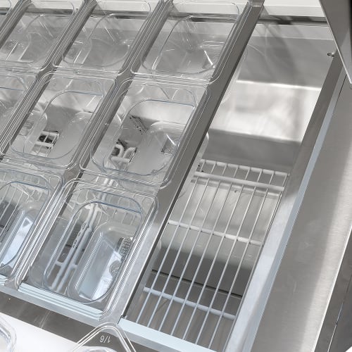 MoTak MST-72-30-X 70 2/5" Mega Top Sandwich/Salad Prep Table w/ Refrigerated Base, 115v