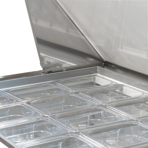 MoTak MST-72-30-X 70 2/5" Mega Top Sandwich/Salad Prep Table w/ Refrigerated Base, 115v