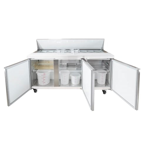 MoTak MST-72-X 70 2/5" Sandwich/Salad Prep Table w/ Refrigerated Base, 115v