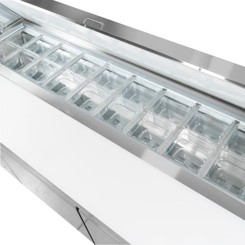 MoTak MST-72-X 70 2/5" Sandwich/Salad Prep Table w/ Refrigerated Base, 115v