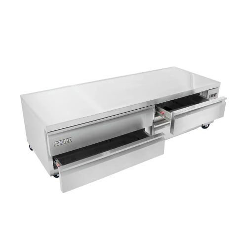 MoTak MCBR72-D-X 72 3/8" Chef Base w/ (4) Drawers - 115v