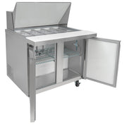 MoTak MST-36-15-X 36 1/4" Mega Top Sandwich/Salad Prep Table w/ Refrigerated Base, 115v