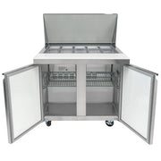 MoTak MST-36-15-X 36 1/4" Mega Top Sandwich/Salad Prep Table w/ Refrigerated Base, 115v