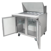 MoTak MST-36-15-X 36 1/4" Mega Top Sandwich/Salad Prep Table w/ Refrigerated Base, 115v