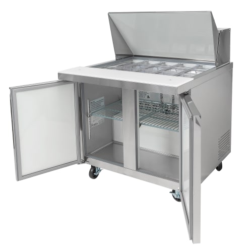 MoTak MST-36-15-X 36 1/4" Mega Top Sandwich/Salad Prep Table w/ Refrigerated Base, 115v
