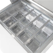 MoTak MST-36-15-X 36 1/4" Mega Top Sandwich/Salad Prep Table w/ Refrigerated Base, 115v