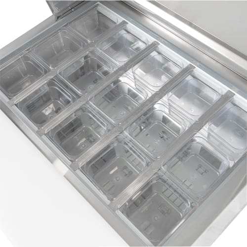 MoTak MST-36-15-X 36 1/4" Mega Top Sandwich/Salad Prep Table w/ Refrigerated Base, 115v