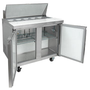 MoTak MST-36-X 36 1/4" Sandwich/Salad Prep Table w/ Refrigerated Base, 115v