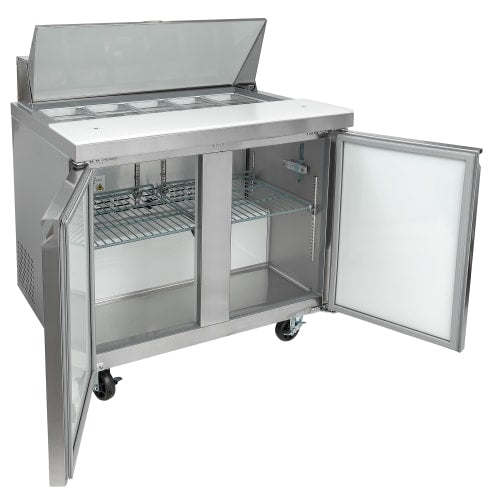 MoTak MST-36-X 36 1/4" Sandwich/Salad Prep Table w/ Refrigerated Base, 115v