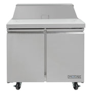 MoTak MST-36-X 36 1/4" Sandwich/Salad Prep Table w/ Refrigerated Base, 115v