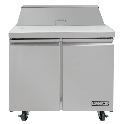 MoTak MST-36-X 36 1/4" Sandwich/Salad Prep Table w/ Refrigerated Base, 115v
