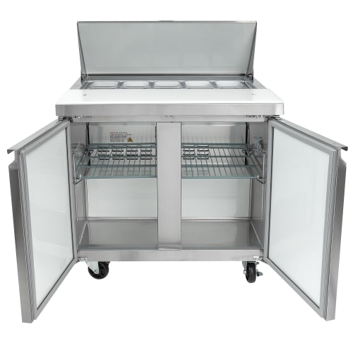 MoTak MST-36-X 36 1/4" Sandwich/Salad Prep Table w/ Refrigerated Base, 115v
