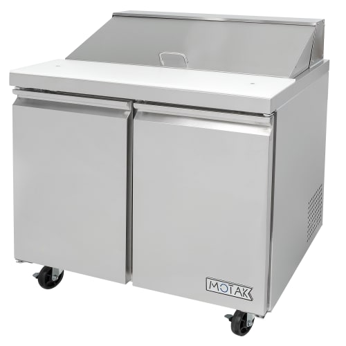 MoTak MST-36-X 36 1/4" Sandwich/Salad Prep Table w/ Refrigerated Base, 115v