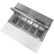 MoTak MST-36-X 36 1/4" Sandwich/Salad Prep Table w/ Refrigerated Base, 115v