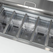 MoTak MST-36-X 36 1/4" Sandwich/Salad Prep Table w/ Refrigerated Base, 115v