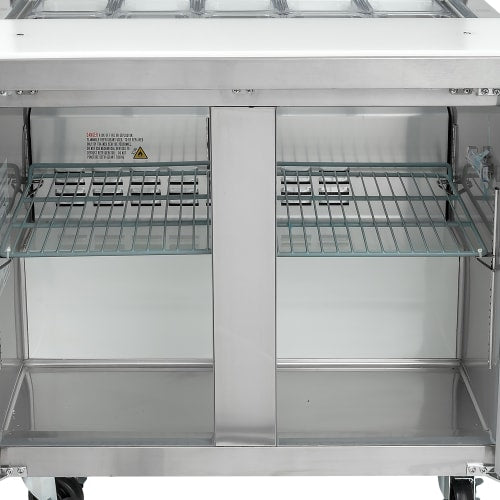 MoTak MST-36-X 36 1/4" Sandwich/Salad Prep Table w/ Refrigerated Base, 115v