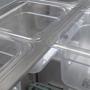 MoTak MST-36-X 36 1/4" Sandwich/Salad Prep Table w/ Refrigerated Base, 115v