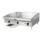 Toastmaster TMGE36 36" Electric Griddle w/ Thermostatic Controls - 3/4" Steel Plate, 208-240v