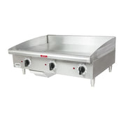 Toastmaster TMGE36 36" Electric Griddle w/ Thermostatic Controls - 3/4" Steel Plate, 208-240v
