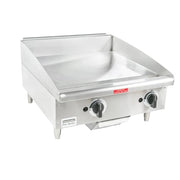 Toastmaster TMGM24 24" Gas Griddle w/ Manual Controls - 3/4" Steel Plate, Convertible