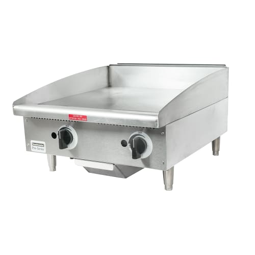 Toastmaster TMGM24 24" Gas Griddle w/ Manual Controls - 3/4" Steel Plate, Convertible