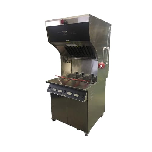 Resfab Electric Fryer - (2) 55 lb Vats, Floor Model, 208v/3ph (MB-502ATV)