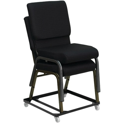 Flash Furniture FD-BAN-CH-DOLLY-GG Stacking Chair Dolly w/ (10) Chair Capacity - Steel, Black