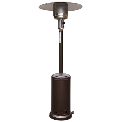 Flash Furniture NAN-HSS-AGH-BR-GG 87" Portable Outdoor Patio Heater - 40,000 BTU, Stainless Steel, Liquid Propane