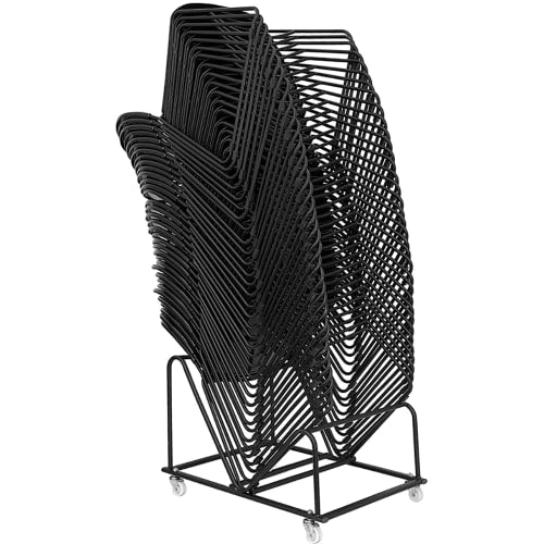 Flash Furniture RUT-188-DOLLY-GG Stacking Chair Dolly w/ (30) Chair Capacity - Steel, Black