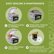 VacMaster VP215 Chamber Vacuum Sealer w/ 10" Seal Bar, 110v