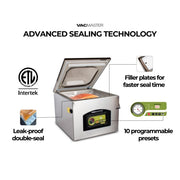 VacMaster VP320 Chamber Vacuum Sealer w/ 16" Seal Bar, 110v