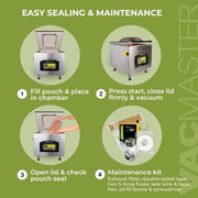 VacMaster VP321 Chamber Vacuum Sealer w/ (2) 17" Seal Bars, 110v