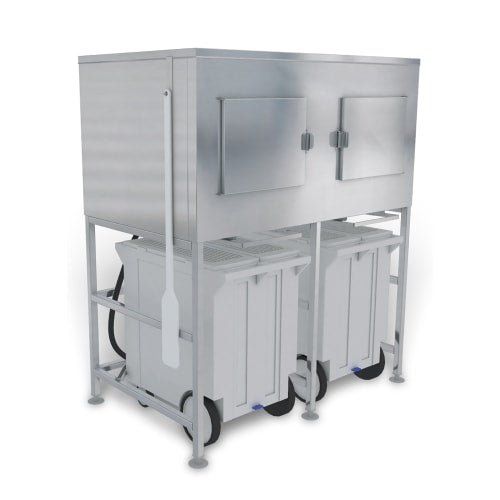 Kloppenberg Shuttle Plus Storage® Center Mounted Ice Bagging & Dispensing System w/ 1800 lb Bin (SPS-2-G)