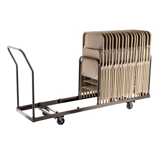 National Public Seating DY-35 Folding Chair Dolly w/ (35) Chair Capacity for Standard Folding Chairs