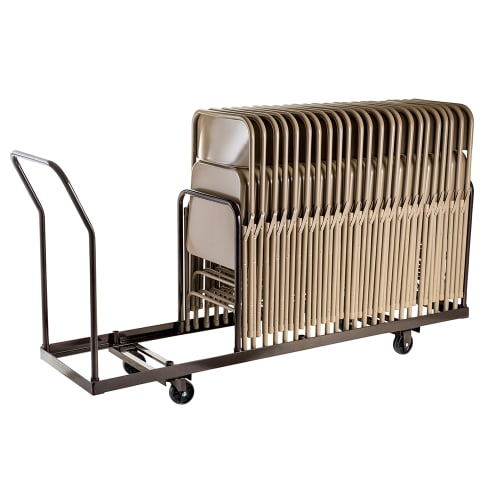 National Public Seating DY-35 Folding Chair Dolly w/ (35) Chair Capacity for Standard Folding Chairs