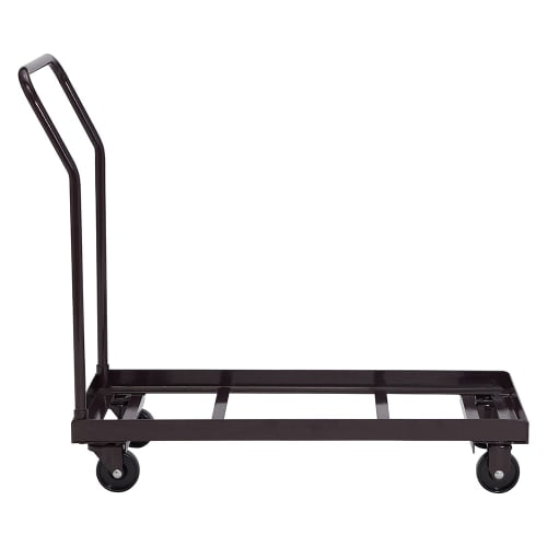 National Public Seating DY700/800 Chair Dolly w/ (36) Chair Capacity for Series 800 Chairs - Steel, Dark Brown
