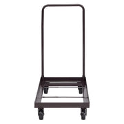 National Public Seating DY700/800 Chair Dolly w/ (36) Chair Capacity for Series 800 Chairs - Steel, Dark Brown