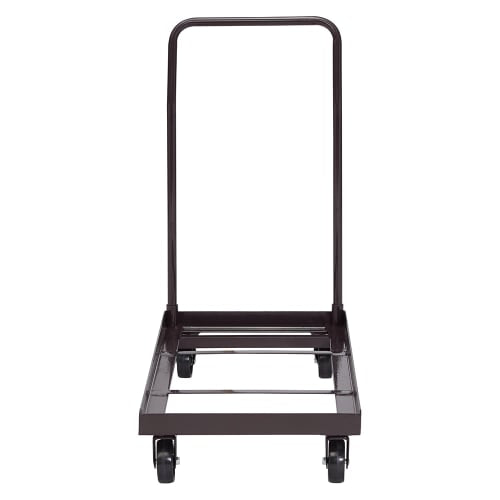 National Public Seating DY700/800 Chair Dolly w/ (36) Chair Capacity for Series 800 Chairs - Steel, Dark Brown