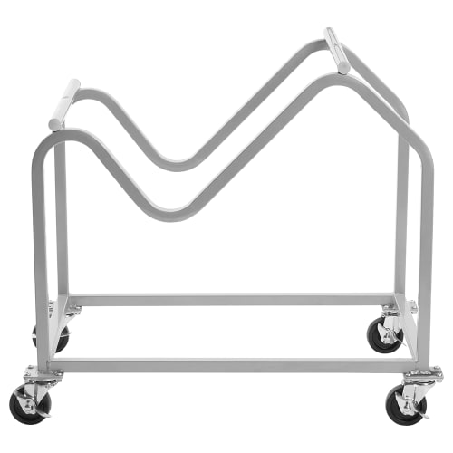 National Public Seating DY87 Cradle Style Dolly w/ (20) Chair Capacity for Series 8700 Chairs - Steel, Gray