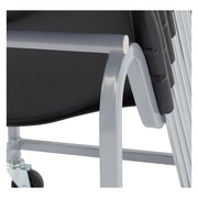 National Public Seating DY87 Cradle Style Dolly w/ (20) Chair Capacity for Series 8700 Chairs - Steel, Gray