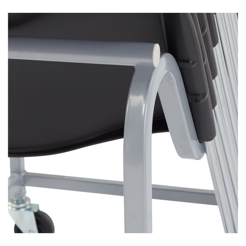National Public Seating DY87 Cradle Style Dolly w/ (20) Chair Capacity for Series 8700 Chairs - Steel, Gray