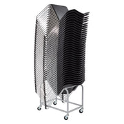 National Public Seating DY87 Cradle Style Dolly w/ (20) Chair Capacity for Series 8700 Chairs - Steel, Gray