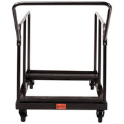 National Public Seating DYMU Folding Table Dolly w/ (12) Round & Rectangular Folding Table Capacity - Steel, Brown